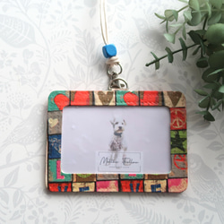 109【受注制作】軽くて疲れにくい 大人かわいいIDカードケース｜社員証・名札・保護者証に 2枚目の画像