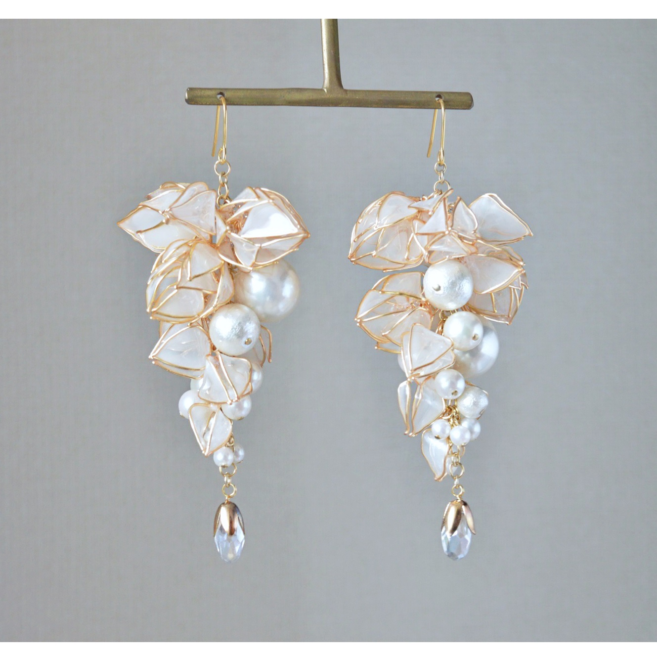 ウェディング/ブライダル　ナチュラル　パール　14kgfピアス/イヤリング　FUSA