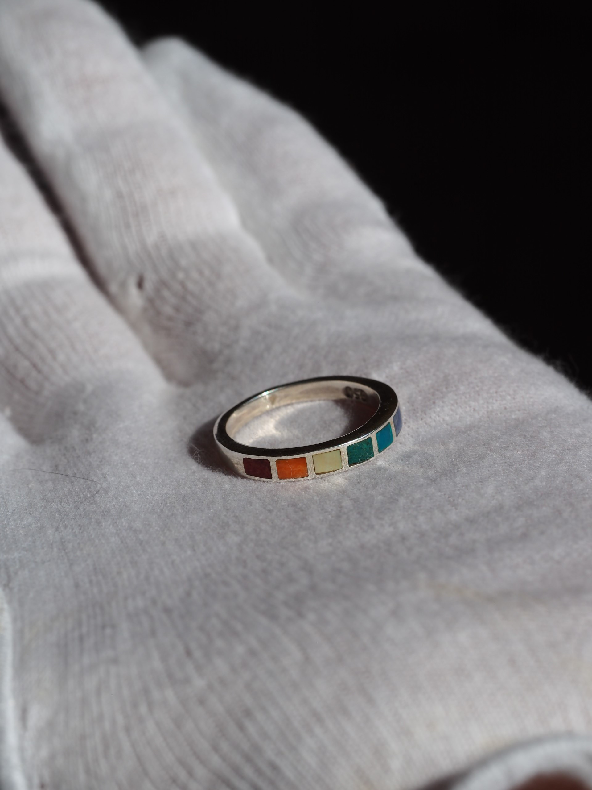 New　シンプルレインボー リング　S950❀