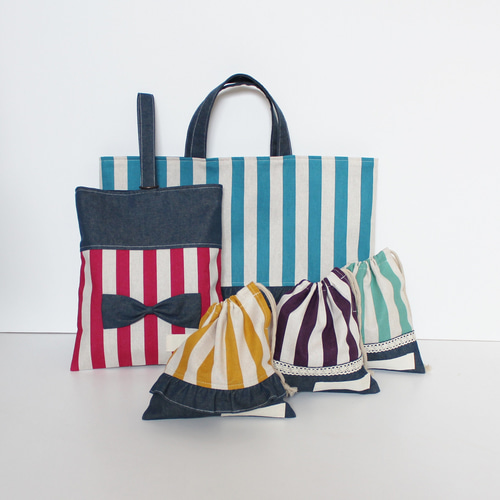 入園・入学オーダーページオーダー受付中デニムストライプ