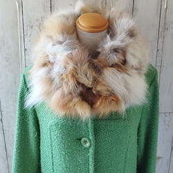 mm様オーダー品 ¶ デミバフミンクハーフコート➡片面ファー