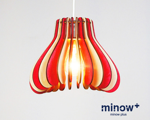 ペンダントライト　レッドカラー レトロペンダントランプ付きペンダントライト レッド｜YAZAWA