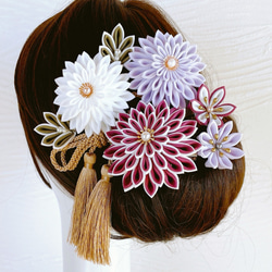お好きな色でオーダーメイド✴︎つまみ細工髪飾り8点セット 成人式