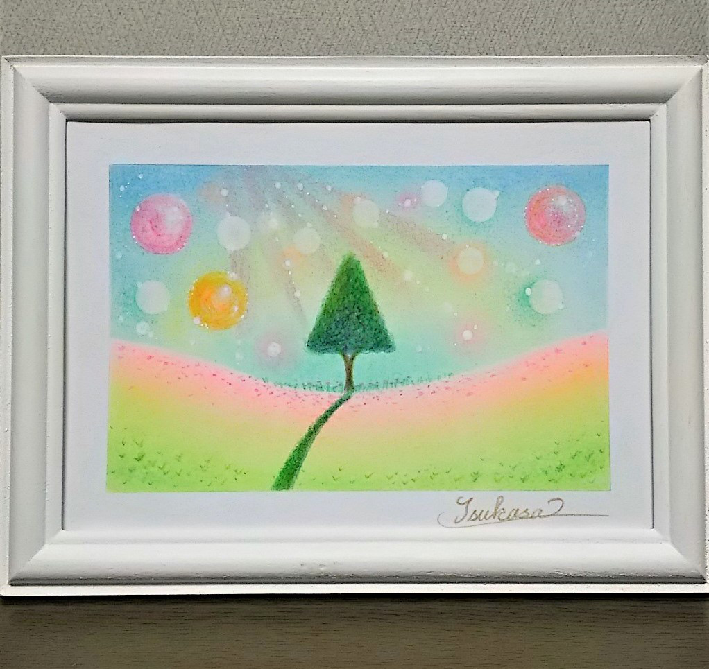 光!【パステル画 原画】 - 絵画 光!【パステル画 原画】 - 絵画