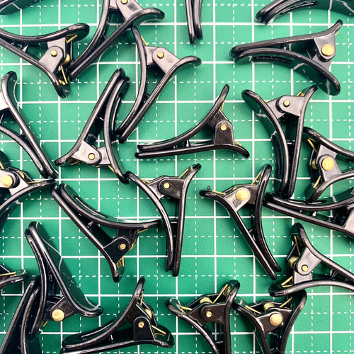 送料無料 ヘアクリップ ミニ 28mm 40個 ブラック ヘアピン