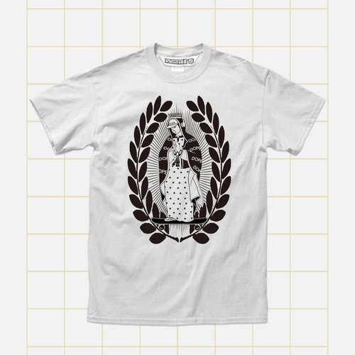 Virgin Mary at17 Black （ 聖母マリア様のホワイト Tシャツ