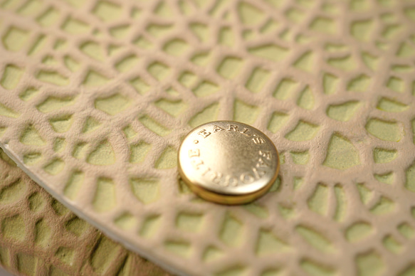 クラウンメロンなコンパクト財布（牛革製）／静岡クラウンメロンコラボ 5枚目の画像