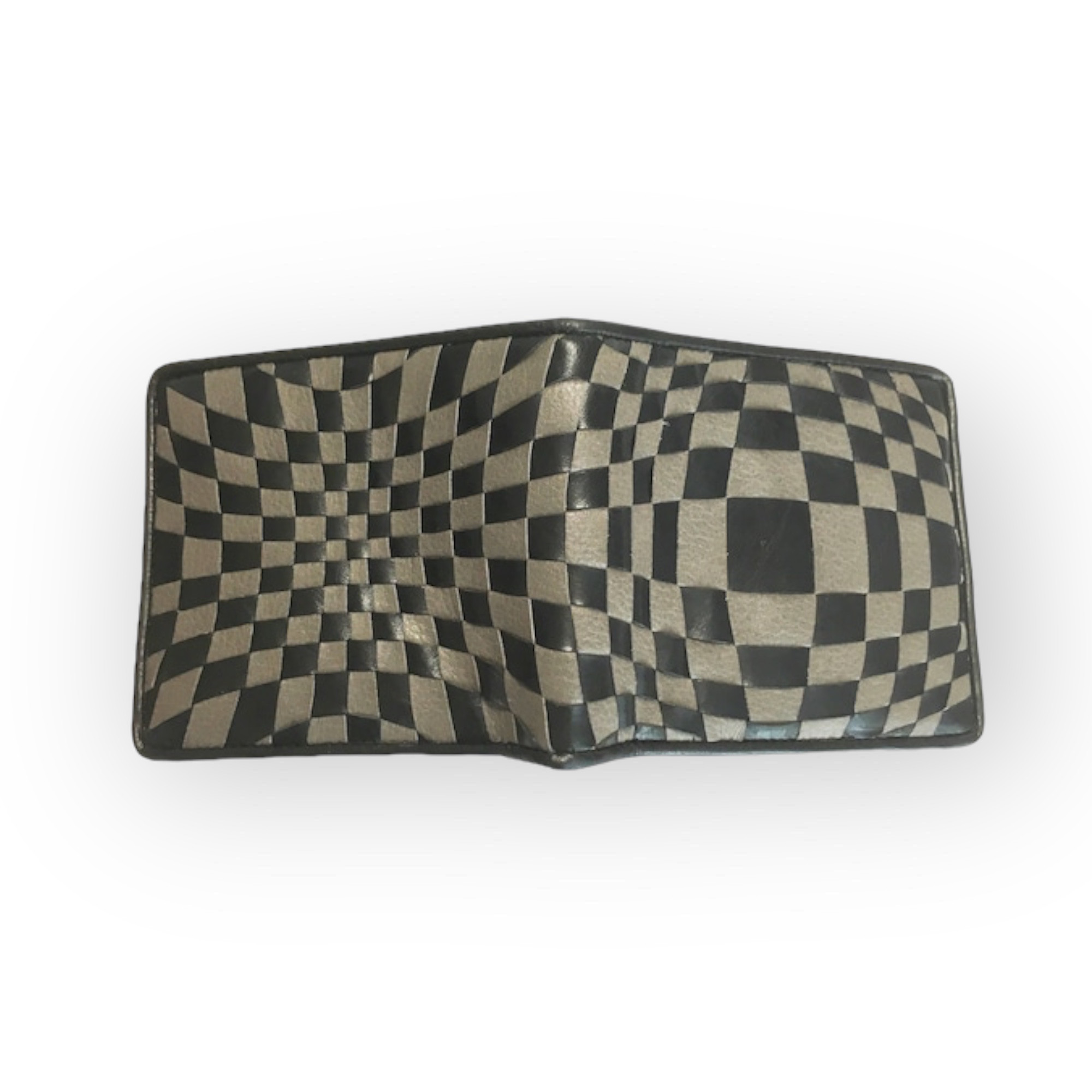 イントレミドルウォレット　＜Black×Gray＞ 二つ折り財布 送料&ギフトラッピング無料 名入れ可