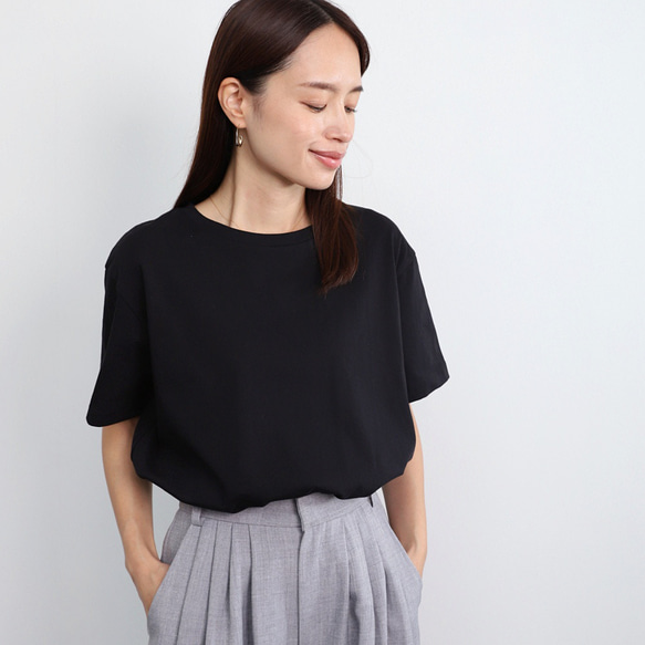 大輪廓T黑色 第3張的照片