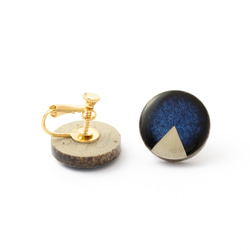 傳統手工藝品美濃陶器Tsukika耳環和耳環瓷磚陶器 第4張的照片