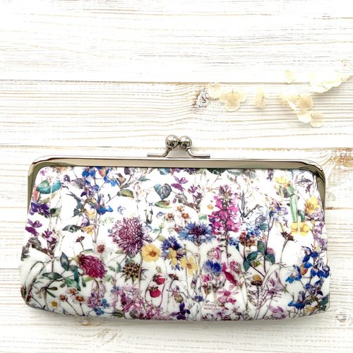 選べる ＊ラミネート＊ ダブルがま口長財布 親子がま口長財布 11×21