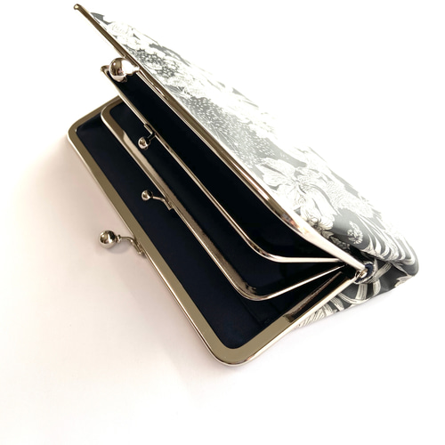 選べる ＊ラミネート＊ ダブルがま口長財布 親子がま口長財布 11×21