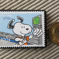 ポルトガル　切手ブローチ4592 3枚目の画像
