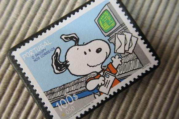 ポルトガル　切手ブローチ4592 2枚目の画像