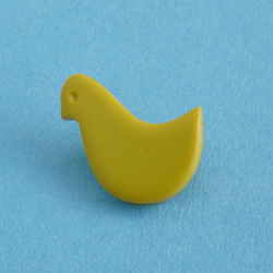 (3個) 20mm 黄色い小鳥のボタン フランス製　＊　イエロー、入園、子ども服 2枚目の画像