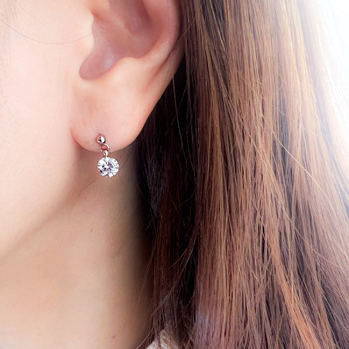 e.m. 揺れるジルコニアのピアス ジルコニアピアス✧: e.m. ISETAN SHINJUKU 2F