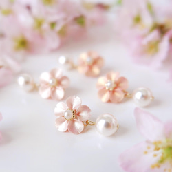 【メルマガ掲載】艶めくパール桜のイヤリング、ピアス・受注制作 11枚目の画像