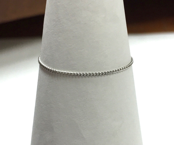 訳あり商品 Pt850 プラチナ 喜平 チェーンリング 極細リング 指輪 指輪 アクセサリー