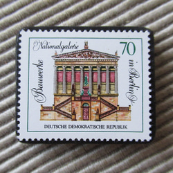 ドイツ 　建築切手ブローチ4609 1枚目の画像