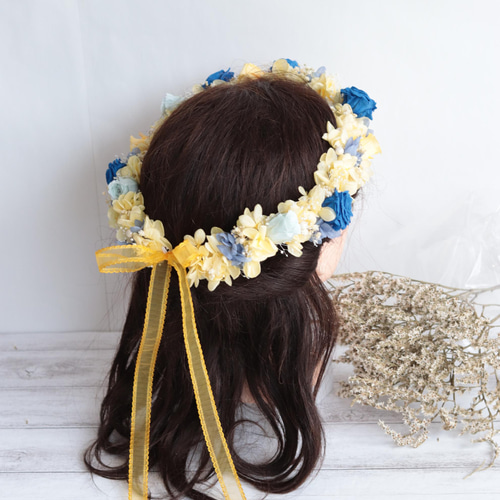 春色さくらの花冠＊プリザーブドフラワー＊カラーオーダーOK