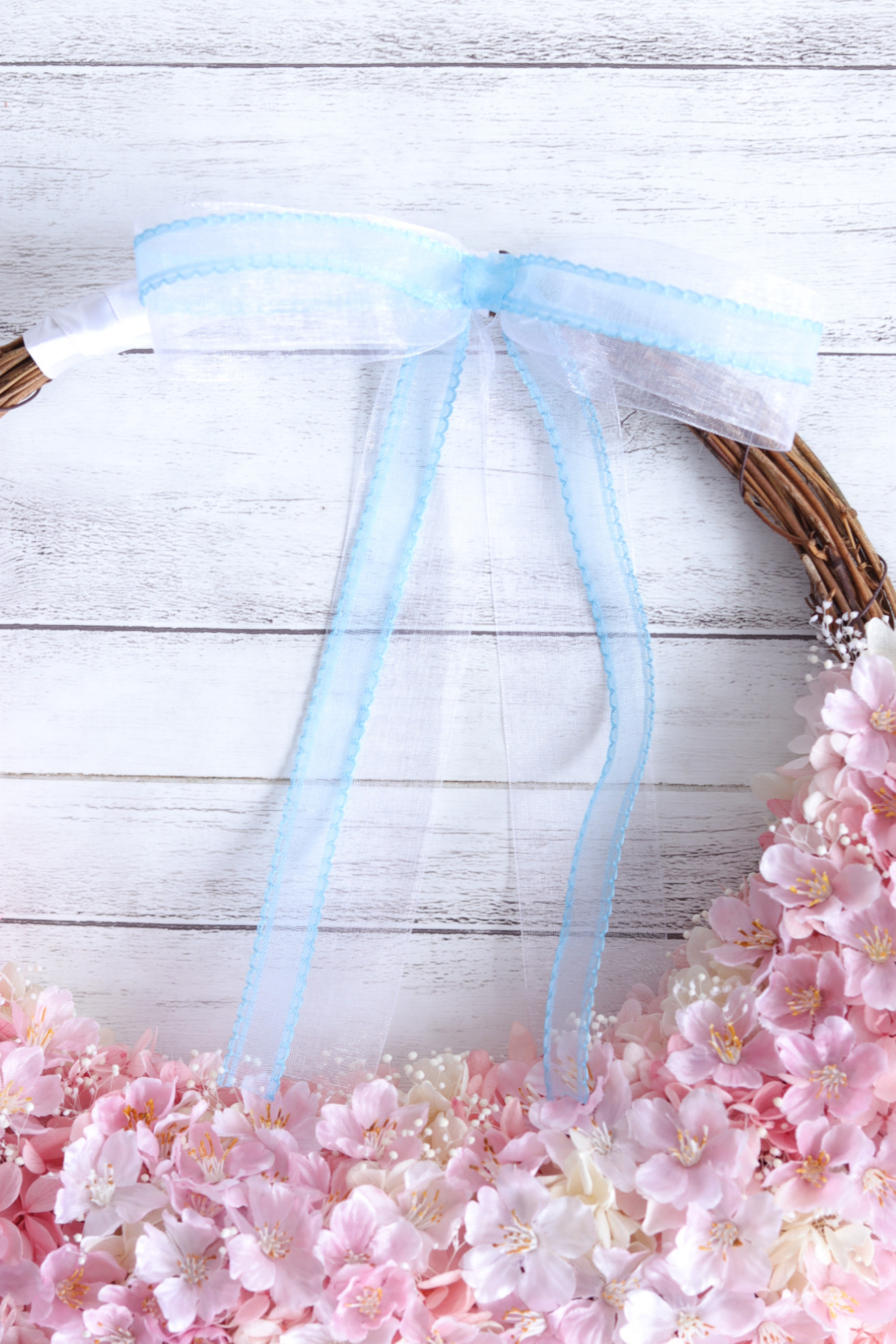 桜のハーフリースブーケ＆ブートニア&花冠＊プリザーブド&アーティフィシャルフラワー