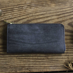 《受注製作》[Lapido-bicolor] Ltype long wallet / L字ファスナー長財布 2枚目の画像