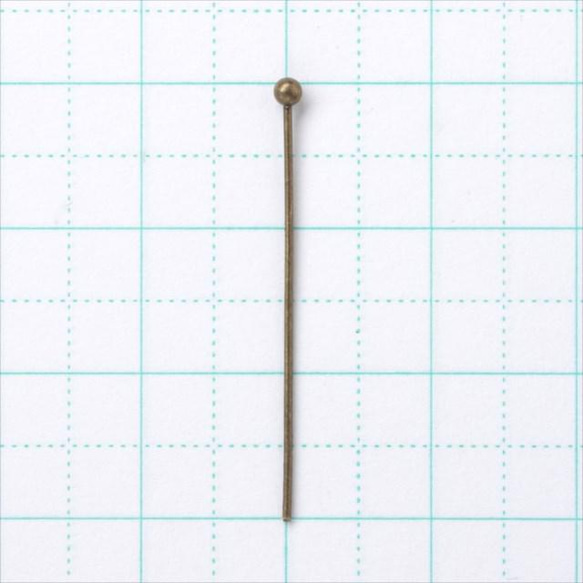 [約 100] 圓針★30mm/古董★頭針 設計針圓頭 (am30mm) 第2張的照片