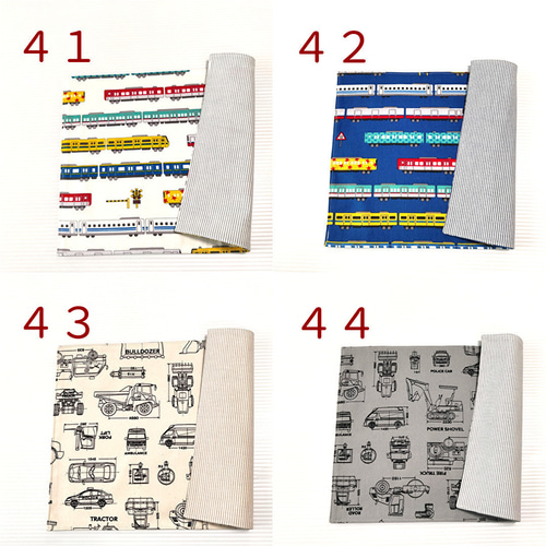 全46柄・25✕35cm リバーシブル】キッズランチマット(ランチョン