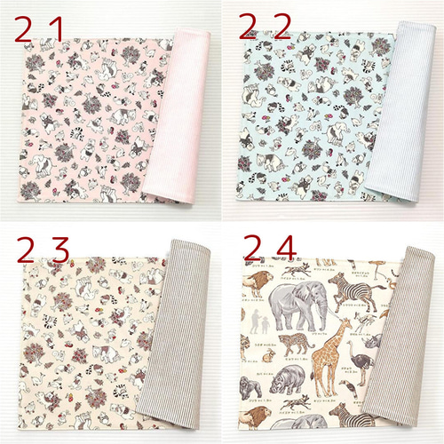 25✕35cm リバーシブル】キッズランチマット(ランチョン