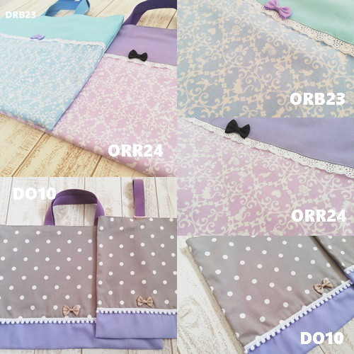 オーダー受付中　レッスンバック　防災頭巾カバー￼お弁当袋￼巾着￼上履き袋など￼ 3点セット 文房具・オフィス用品 入園入学用品オーダーページ