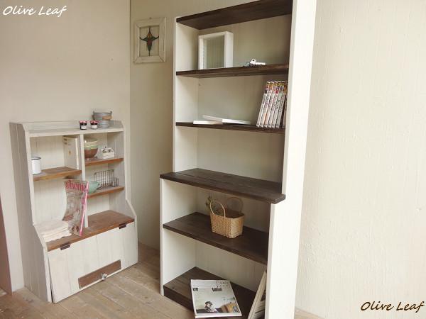 ※送料がかなり安くなりました！★オーダー可！●6段カップボードW64●シャビーエスプレッソ●受注製作