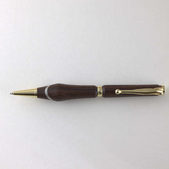 木製ボールペン【黒檀＋錫（コクタン＋スズ）】 3枚目の画像