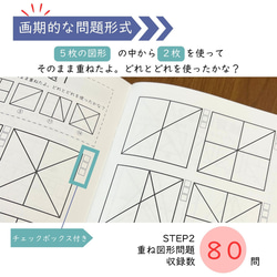 重ね図形　鏡図形　回転図形　小学校受験　具体物教材　【コキア受験教室】監修 4枚目の画像