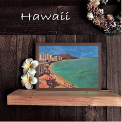 送料無料】南国の風景☆HAWAII No.578 フレーム付 A4サイズ