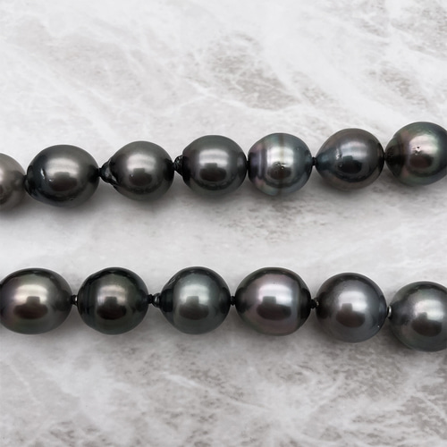 大珠 黒蝶真珠ネックレス SV925 タヒチパール 12.0~13.5mm 冠婚葬祭