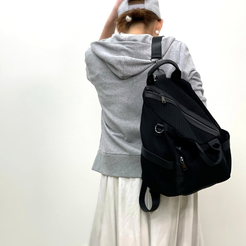 再々々…販売☆3way スポーティー メッシュ バックパック M