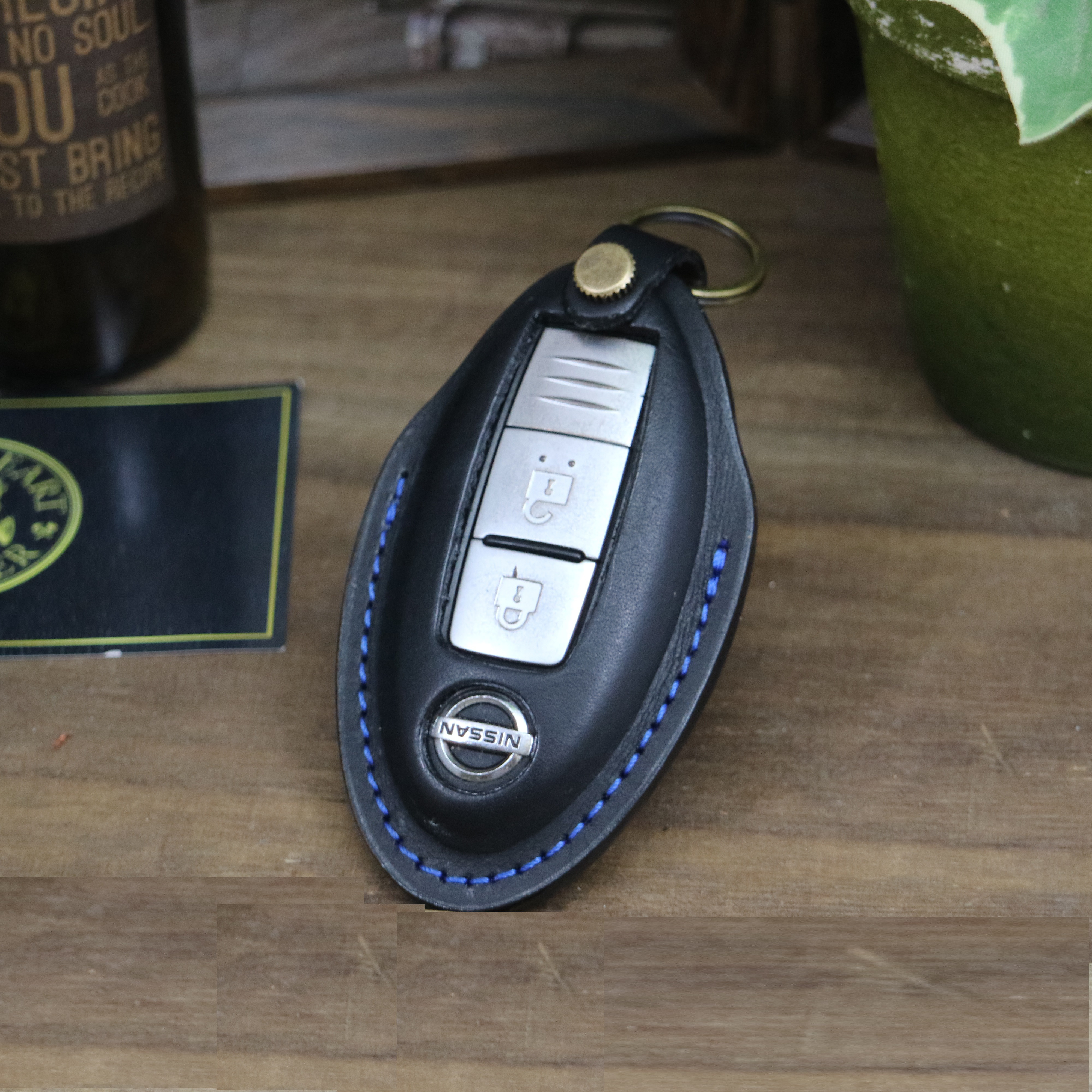 名入れ 無料 スマートキーケース　ニッサン　本革 オーラ ノート セレナ  等  【レザーキースーツ】