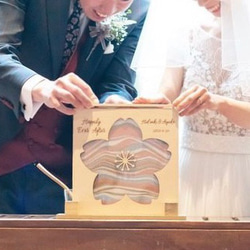 サンドセレモニー  サクラフレーム 　結婚証明書 人前式　ウェディング　ウェルカムスペース 1枚目の画像