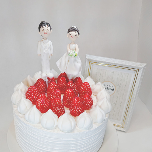 ウェディングケーキトッパー☆オプションでそっくりドレスタイプに