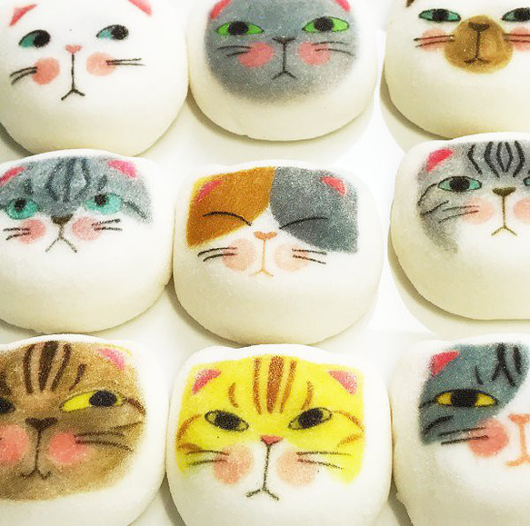 もらって嬉しい 猫 和菓子 和風マシュマロ 【マシュネコ】 4枚目の画像