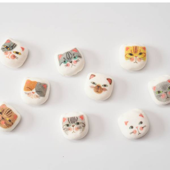 もらって嬉しい 猫 和菓子 和風マシュマロ 【マシュネコ】 8枚目の画像
