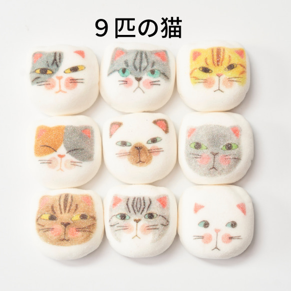 もらって嬉しい 猫 和菓子 和風マシュマロ 【マシュネコ】 7枚目の画像