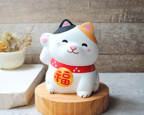 招き猫 縁起物 壁面飾り ハンドメイド 048 - メルカリ