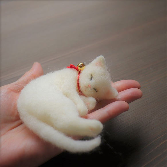 送料400円★かご猫　Φ9cm★たま 8枚目の画像