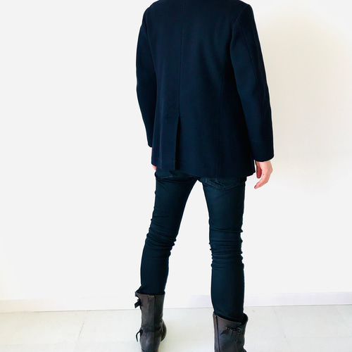 メンズ【men's】nouvelle Ark 定番 ピーコート ネイビー(濃紺) P