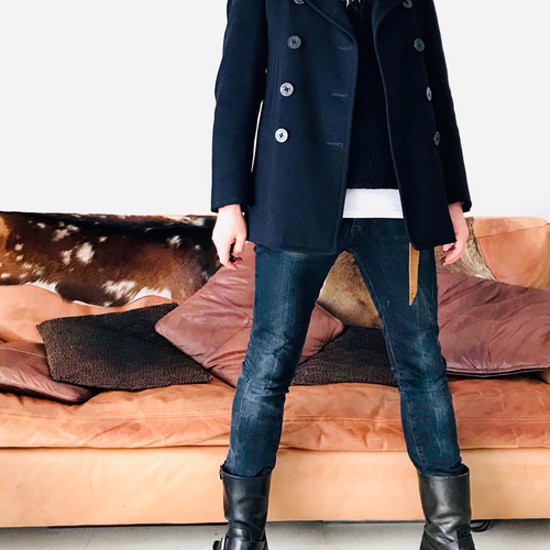 メンズ【men's】nouvelle Ark 定番 ピーコート ネイビー(濃紺) P メンズ【men's】nouvelle Ark 定番 ピーコート ネイビー(濃紺) P