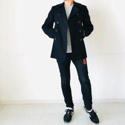 メンズ【men's】nouvelle Ark  定番 ピーコート  ネイビー(濃紺)  Pコート 10枚目の画像
