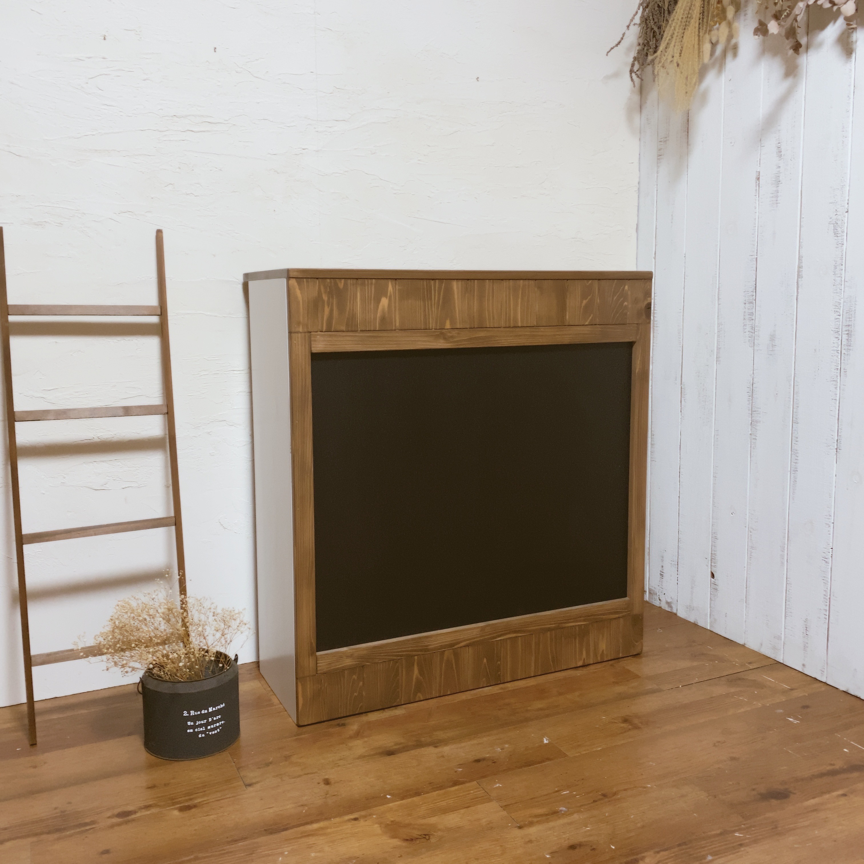 na212.　黒板付きカウンター　レジカウンター　キッチンカウンター　ブラックボード　お絵かき