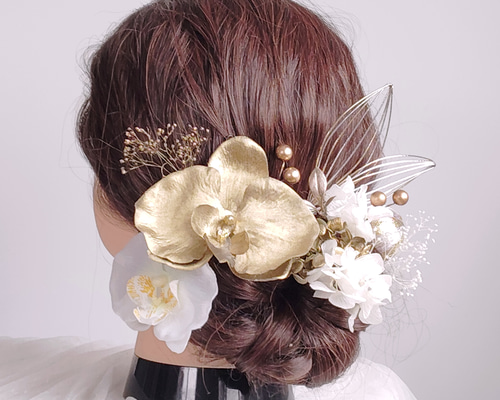 水色ｘホワイトｘ薄紫などmix　ヘアパーツ　髪飾り　ヘッドドレス　計25P 洋風のつまみ細工＊髪飾り・ヘッドドレス【青と水色と黒】☆絢爛
