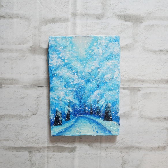 油絵 絵画【雪景色】 4枚目の画像